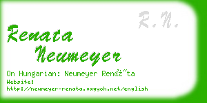 renata neumeyer business card